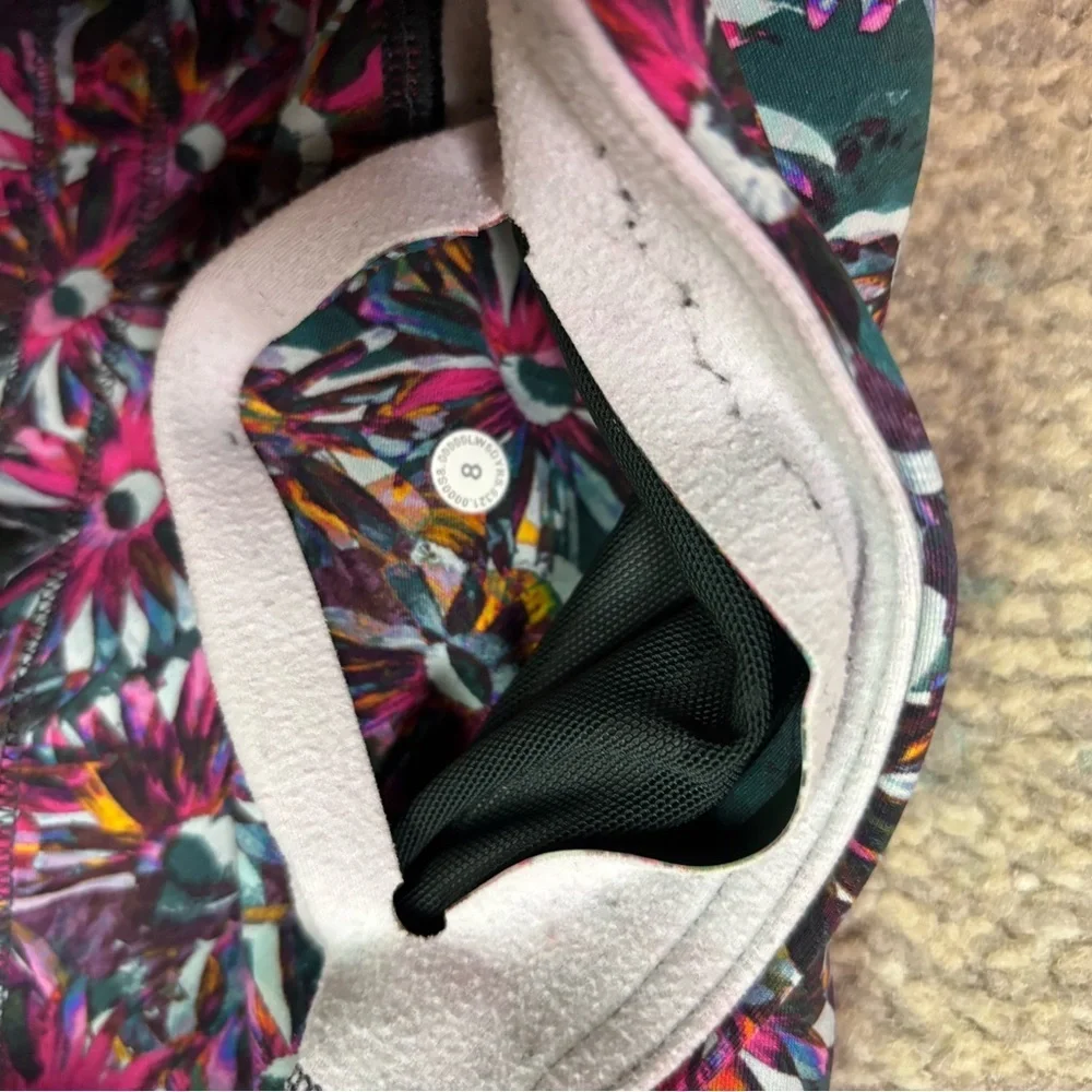 Bundle Base Pace HR Fleece floral electric & Wunder Train HR Crop Camo tights